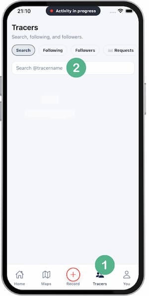 Tracers screen screenshot 1