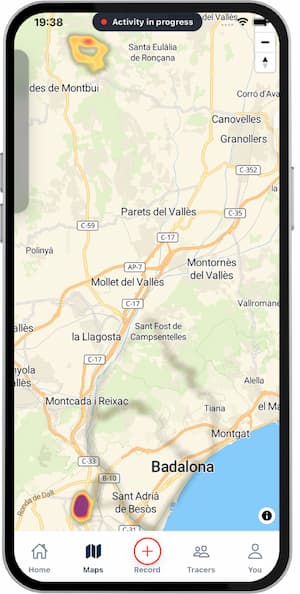 Heatmap view by usage intensity